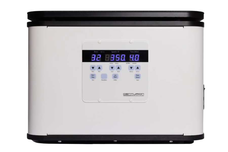 Centrífuga Pro Analytical Medium da Centurion com painel LED e tampa fechada, disponível na Paralab.